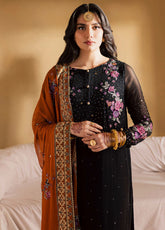 Mukeshkari By Nureh Embroidered Mukesh Chiffon 3 Piece Unstitched Suit NU25MEMC D-MK-18
